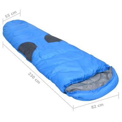 vidaXL guļammaiss, zils, -5 ℃, 2000 g