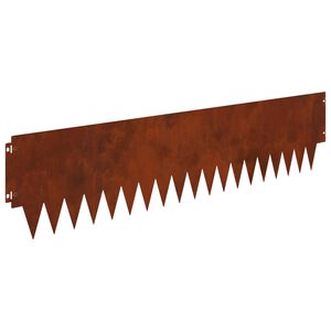 vidaXL Zāliena Apmale 20 gab. 103 x 25 cm Tērauds Rūsa