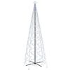 vidaXL Ziemassvētku egle, 1400 vēsi baltas LED lampiņas, 160x500 cm