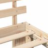 vidaXL Gultas rāmis Dabiska 100 x 200 cm Ciets priedes koks