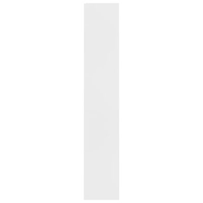 vidaXL 4-līmeņu grāmatu plaukts, balts, 60x24x142 cm, skaidu plāksne