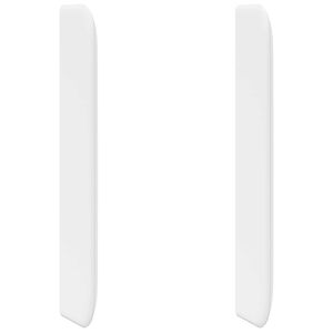 vidaXL Galvgaļa auss Balts PVC