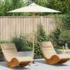 vidaXL Dārza parasols Krēmkrāsas &Oslash; 270 x 260 cm Bambuss