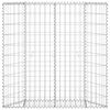 vidaXL gabions, augstā puķu kaste, cinkots tērauds, 100x20x100 cm