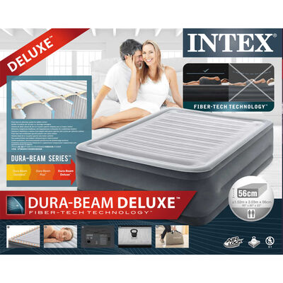 Intex piepūšamā gulta Dura-Beam Deluxe Comfort Plush, 56 cm