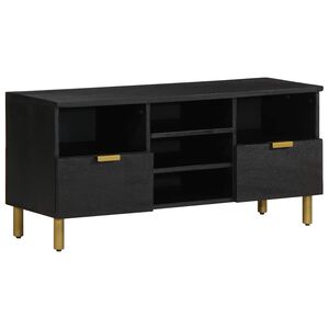 vidaXL TV skapītis, melns, 100x33x46 cm, inženierijas koks