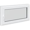 vidaXL Pagraba logs RISOR 110 x 50 cm PVC un stikls Antracīta