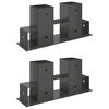 Malkas kaudzes palīgs 2 pcs Antracīta 34 x 10 x 15 cm Tērauds