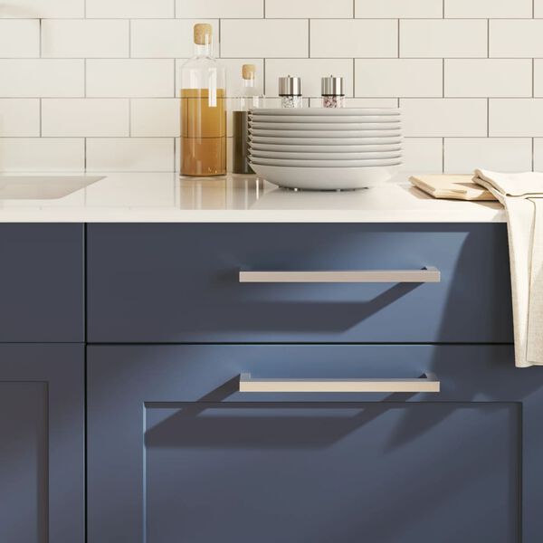 vidaXL skapja rokturi, 20 gab., sudraba, 224 mm, nerūsējo&scaron;ais tērauds