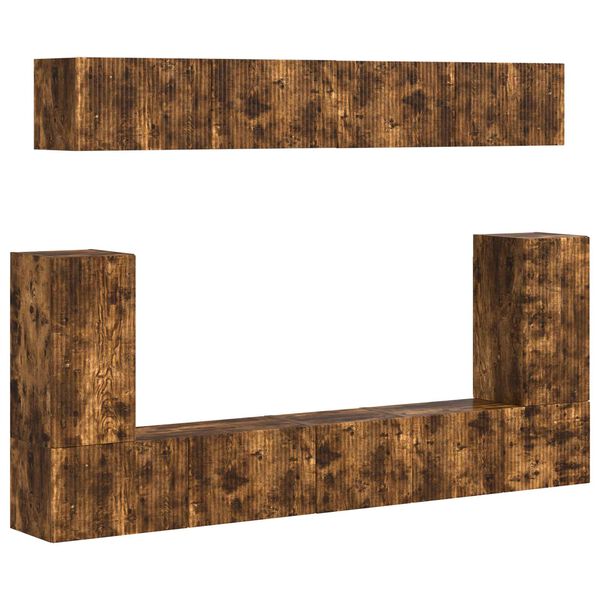 vidaXL TV skapī&scaron;u komplekts 5 pcs Dūmaka ozols Inženierijas koks