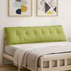 vidaXL Atpakaļ spilvens Gai&scaron;i zaļa 180 x 19 x 50 cm audums