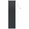 vidaXL Logu žalūzija ar aizkariem Melna Alumīnijs