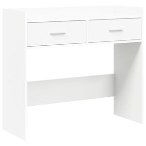 vidaXL Konsoles galds Balts 90 x 35 x 80 cm Inženierijas koks