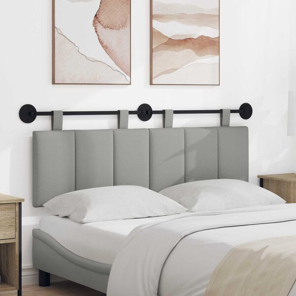 vidaXL Karājo&scaron;s galvgalis Mākoņu pelēka 150 x 55 x 5 cm audums