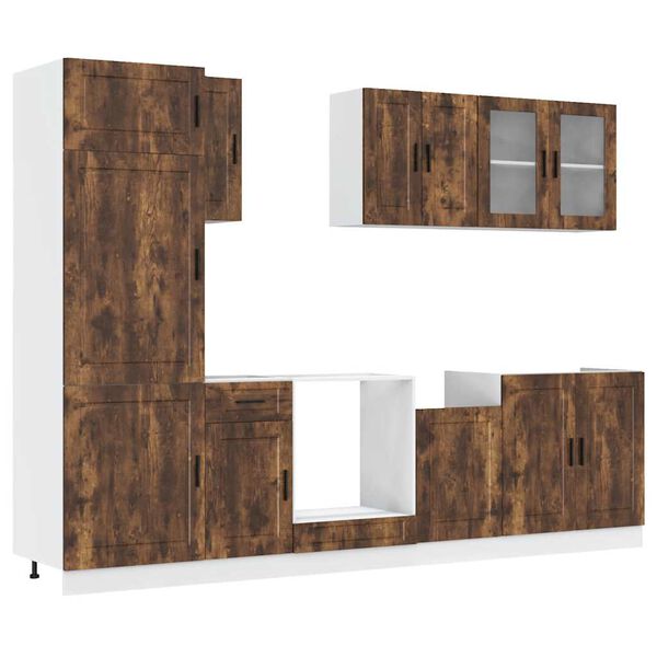 vidaXL 8-daļīgs virtuves skapītis komplekts, Porto, ozola krāsa