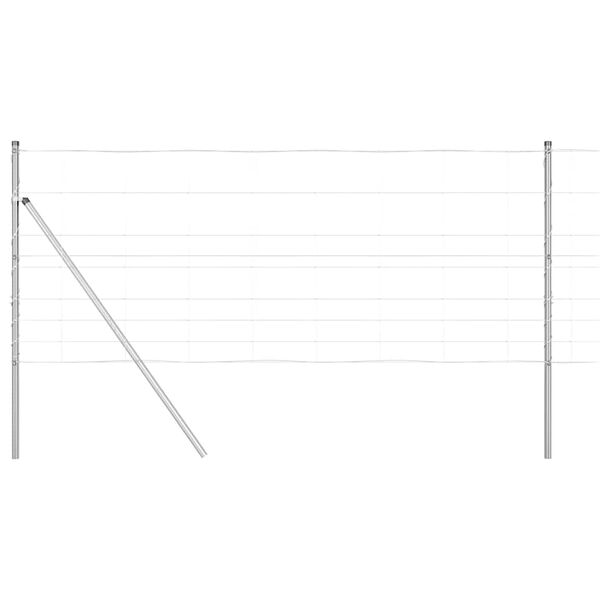 vidaXL Žoga āķis Cinkots 50 x 1 m Tērauds