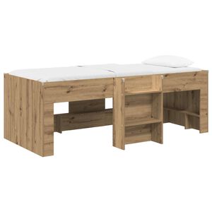 vidaXL Bērnu augstā gulta 2 pcs Artisan ozols 193 x 96,1 x 68,5 cm