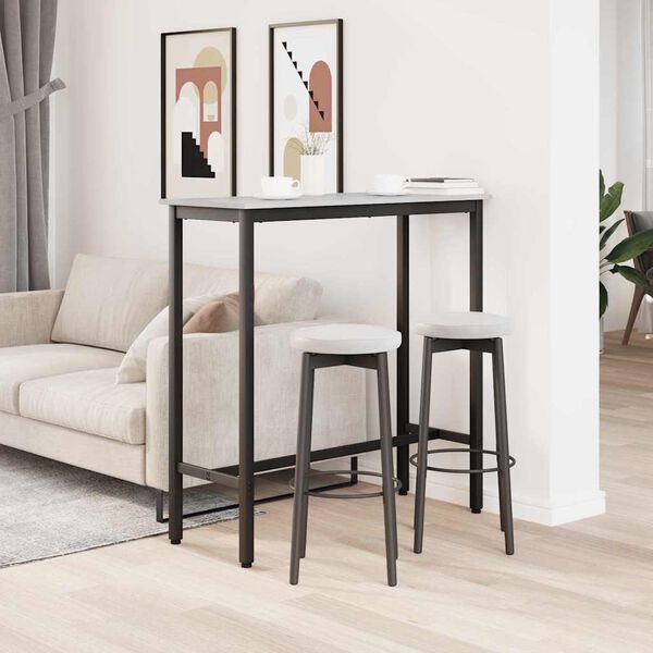 vidaXL galds Pelēks Sonoma 100 x 40 x 100,5 cm