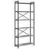 vidaXL Grāmatu plaukts 80 x 30 x 189,5 cm Inženierijas koks