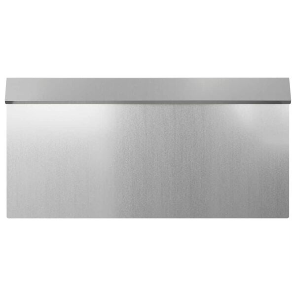 vidaXL Kāpuru žogs 4 pcs Sudraba 50 x 3,5 x 25 cm Cinkots tērauds