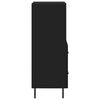 vidaXL kumode, melna, 34,5x34x90 cm, inženierijas koks