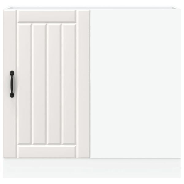 vidaXL virtuves apak&scaron;ējais skapis "Lucca" White Engineered Wood