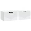 vidaXL Sienā piestiprināms TV skapis Balts 98 x 41 x 30 cm