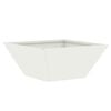 vidaXL Dārza stādītājs Balts 35 x 35 x 15 cm Auksti velmēta tērauds