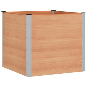 vidaXL Augstā puķu kaste Brūna 100 x 100 x 91 cm