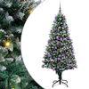 vidaXL Mākslīgā Ziemassvētku eglīte su 300 LED ar statīvu Zaļa 180 cm