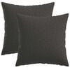 vidaXL Spilvenu pārvalks 2 pcs HEERLEN Tum&scaron;i pelēka 40 x 40 cm