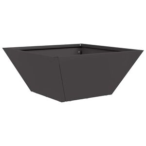 vidaXL Dārza stādītājs Melns 35 x 35 x 15 cm Auksti velmēta tērauds