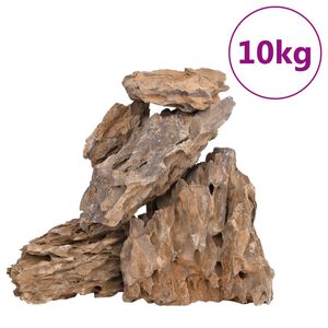 vidaXL pūķu akmeņi, 10 kg, krāsains, 10-30 cm