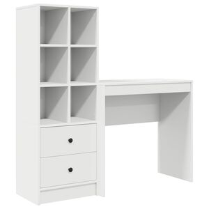 vidaXL Galds Balts 125,5 x 40 x 127 cm 2 gab.