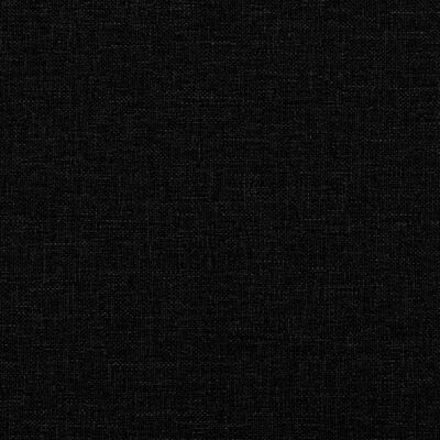 vidaXL gultas rāmis ar galvgali, melns, 160x200 cm, audums