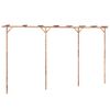vidaXL pergola, 385x40x205 cm, bambuss