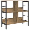 vidaXL Grāmatu plaukts 4 līmeņi 82 x 32 x 79 cm Inženierijas koks
