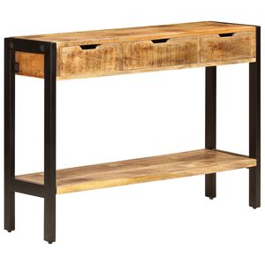 vidaXL kumode ar 3 atvilktnēm, 110x35x75 cm, mango masīvkoks