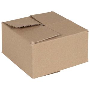 vidaXL Salokāma kaste 50 gab. Dabiska 15 x 15 x 8 cm Kartons