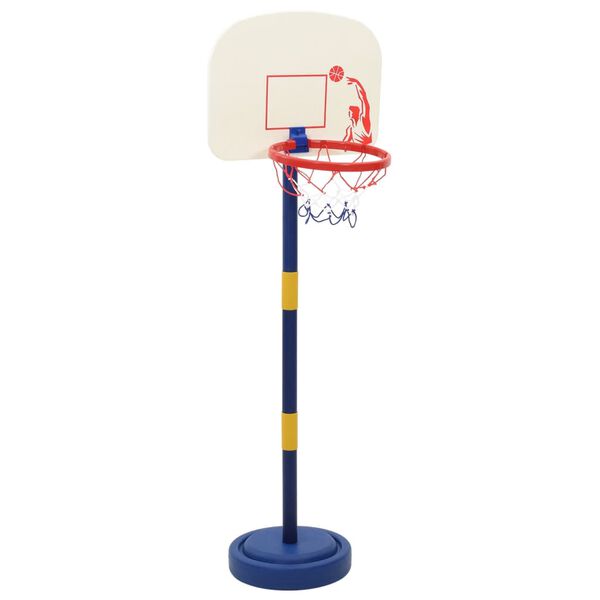 vidaXL Basketbola statīvs ar regulējamu bumbu un sūkni 90/121 cm