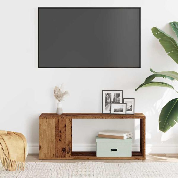vidaXL TV skapis Old Wood 80x24x32cm Engineered Wood
