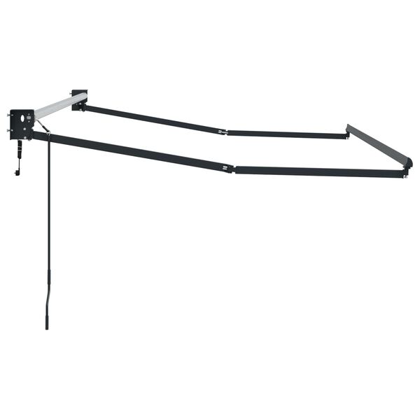 vidaXL Elektriskā izvelkamā nojumes rāmja Antracīts 3,5 x 2 m