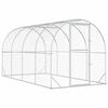 vidaXL Vistu kūts Sudraba 400 x 200 x 200 cm Cinkota tērauda