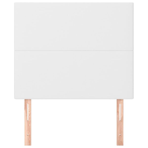 vidaXL galvgalis, balts, 80x5x118/128 cm, mākslīgā āda