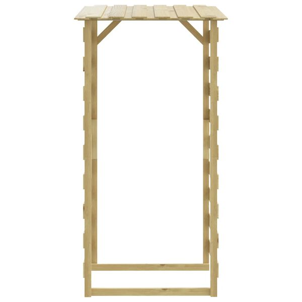 vidaXL pergola ar jumtu, 6 gab., 100x90x200 cm, impregnēta priede