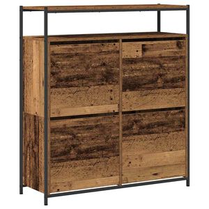 vidaXL Apavu skapis 100 x 34 x 112 cm Inženierijas koks Vecs koks