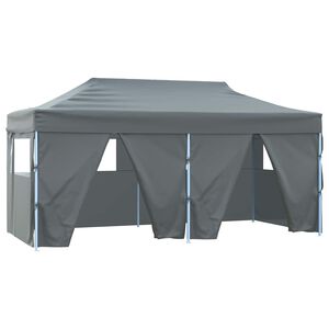 vidaXL Balles telts 291 x 580 x 315 cm Antracīta Oksforda audums