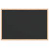 vidaXL tāfele ar masīvkoka rāmi, melna, 60x40 cm