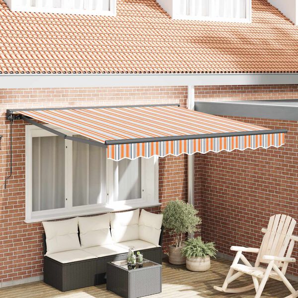 vidaXL Izvelkams jumtiņ&scaron; Zila un oranža 300 x 250 cm