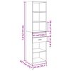 vidaXL augstais skapītis, ozolkoka, 50x42,5x185 cm, inženierijas koks